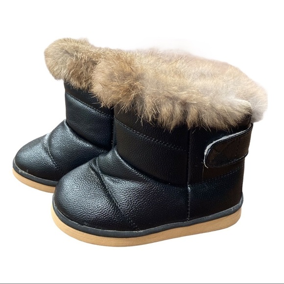 Kids boots with real fur lining sz 28 - Picture 3 of 9
